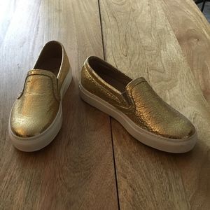 M. Gemi Gold Slip On Sneakers Size 38 IT